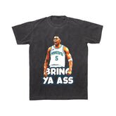 Anthony Edwards Bring Ya Ass Playoff Comfort Color Tee